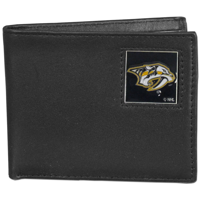 Nashville Predators¬Æ Leather Bi-fold Wallet