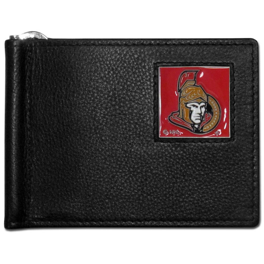 Ottawa Senators¬Æ Leather Bill Clip Wallet