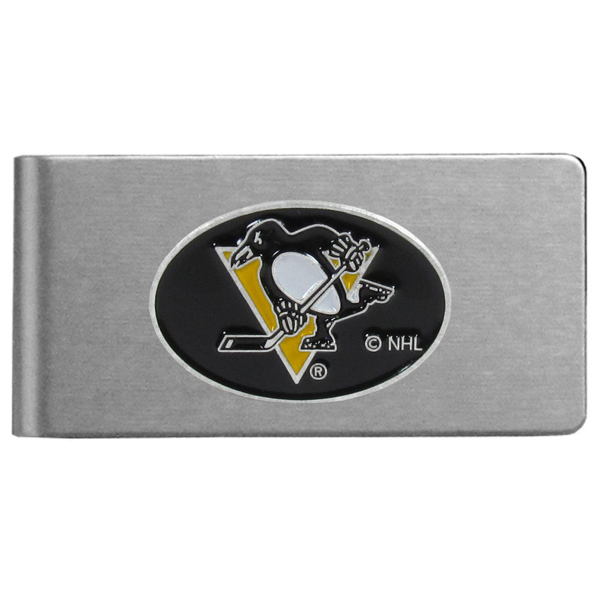 Pittsburgh Penguins¬Æ Brushed Metal Money Clip