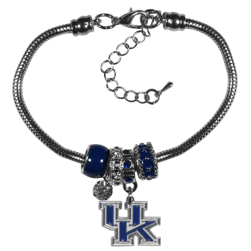 Kentucky Wildcats Euro Bead Bracelet