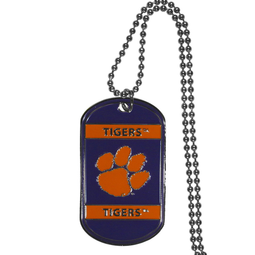 Clemson Tigers Tag Necklace