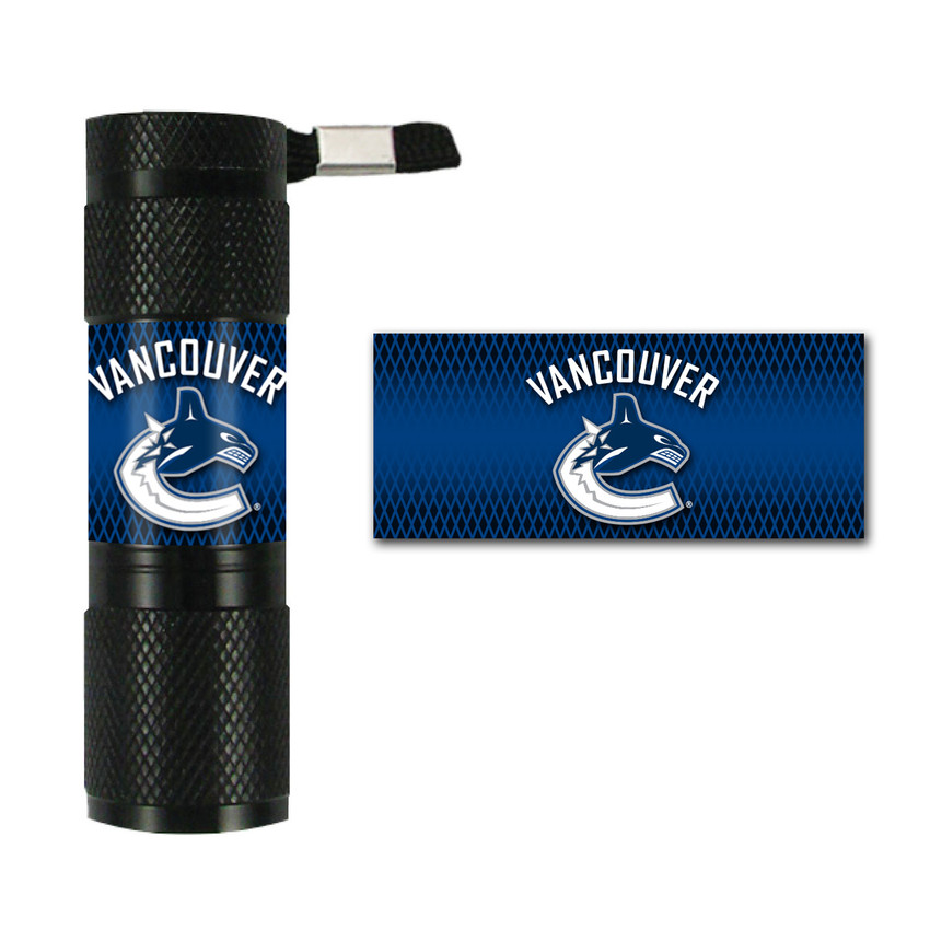 NHL - Vancouver Canucks Flashlight 7" x 6" x 1" - Canucks Primary Logo and Wordmark