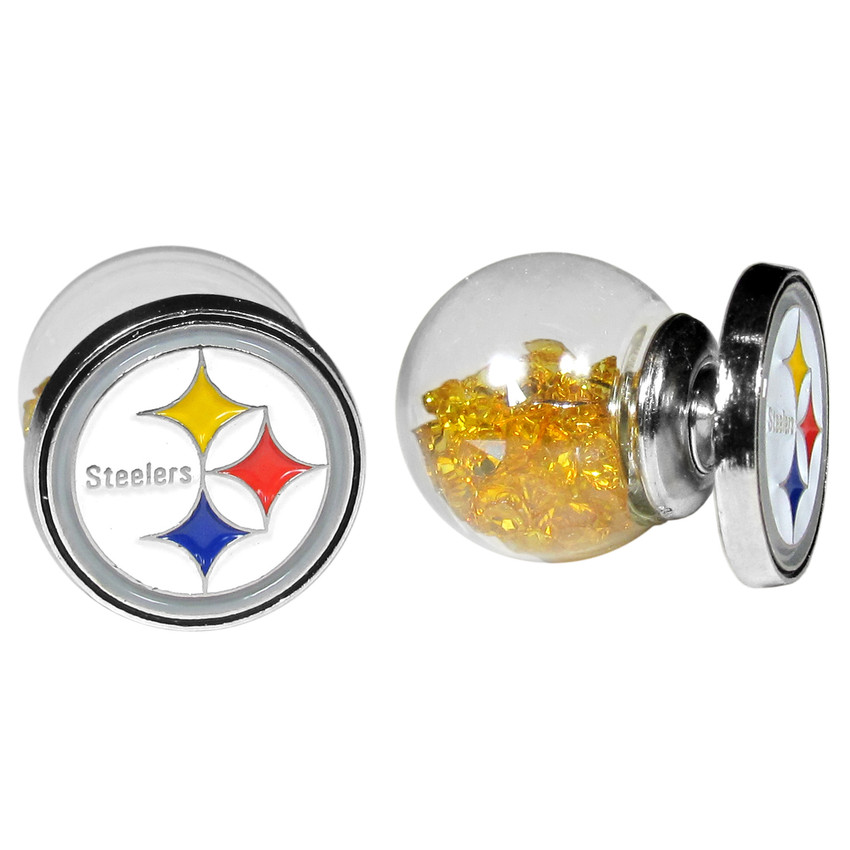 Pittsburgh Steelers Front/Back Earrings