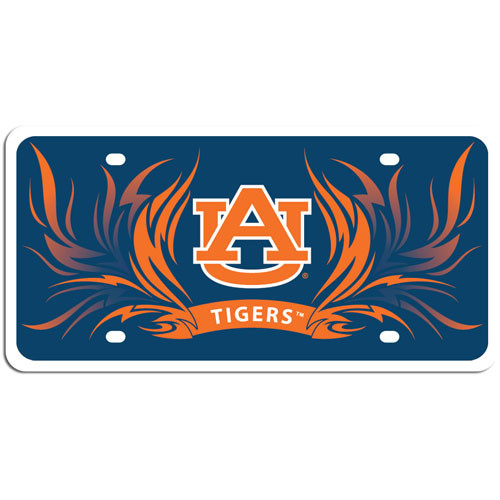 Auburn Tigers Styrene License Plate