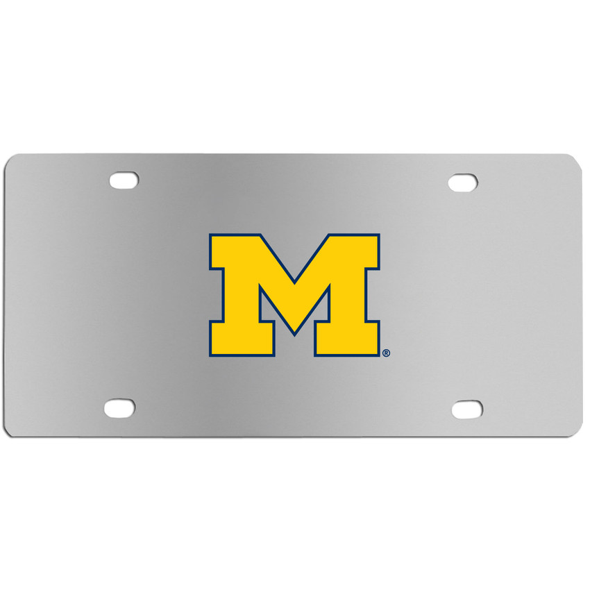 Michigan Wolverines Steel License Plate Wall Plaque