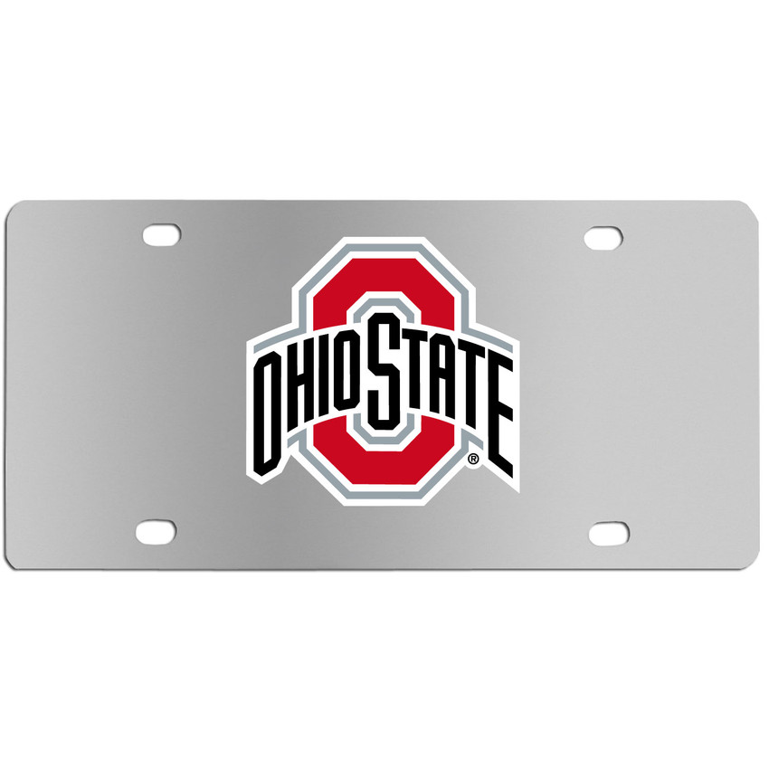 Ohio St. Buckeyes Steel License Plate Wall Plaque