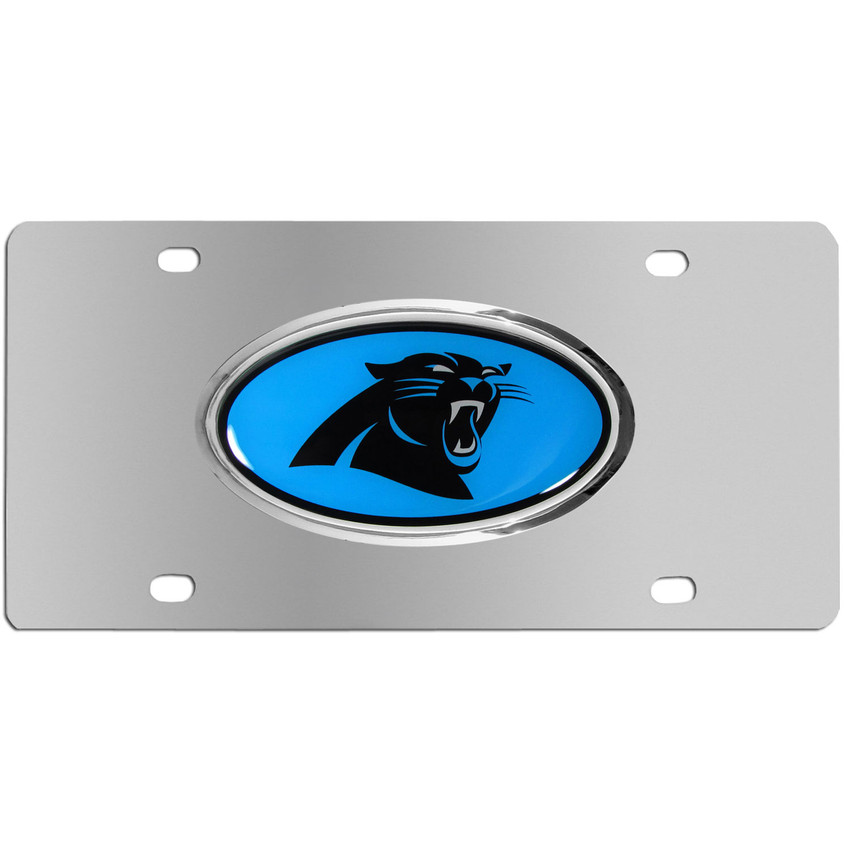 Carolina Panthers Steel License Plate, Dome