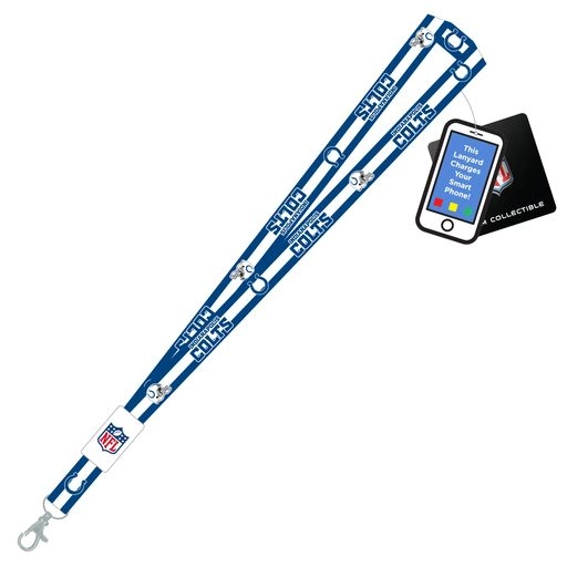Indianapolis Colts  Charging Lanyard iPhone iPad USB Cable NFL Fan Gear