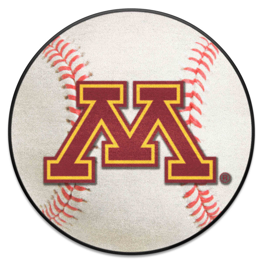 Minnesota Golden Gophers Baseball Rug - 27in. Diameter A