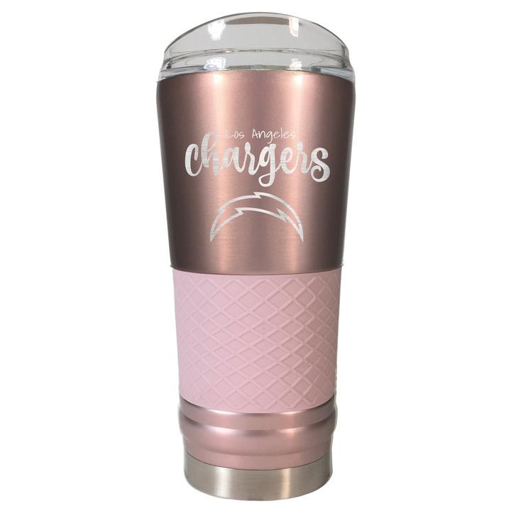 Los Angeles Chargers 24 Oz. Rose Gold Draft Tumbler