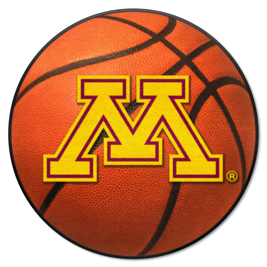 Minnesota Golden Gophers Basketball Rug - 27in. Diameter A