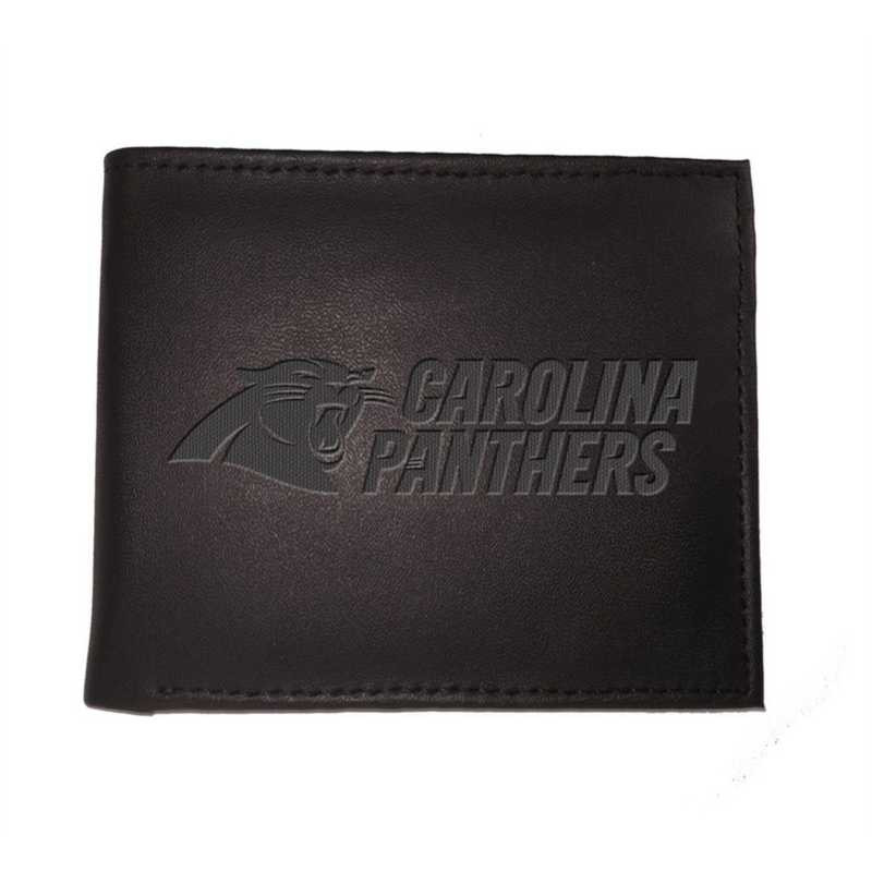 Carolina Panthers Leather Blackout Bi-fold Wallet