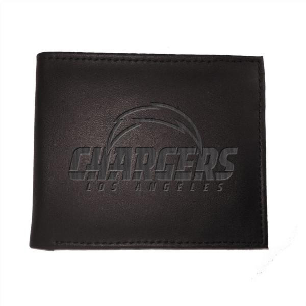 Los Angeles Chargers Leather Blackout Bi-fold Wallet