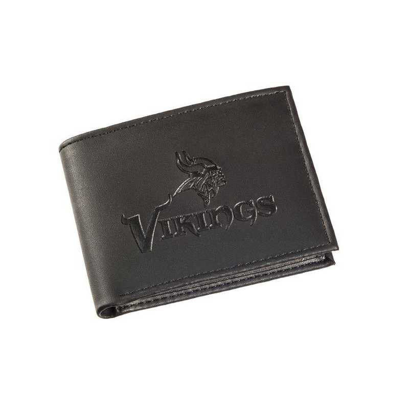 Minnesota Vikings Leather Blackout Bi-fold Wallet
