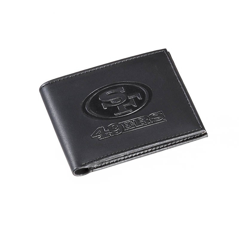 San Francisco 49Ers Leather Blackout Bi-fold Wallet