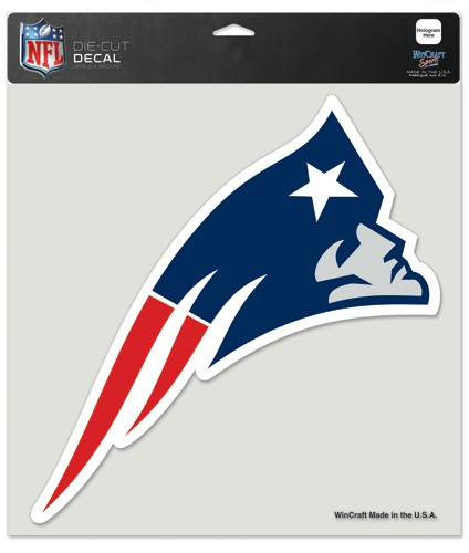 New England Patriots Decal 12x12 Die Cut Color