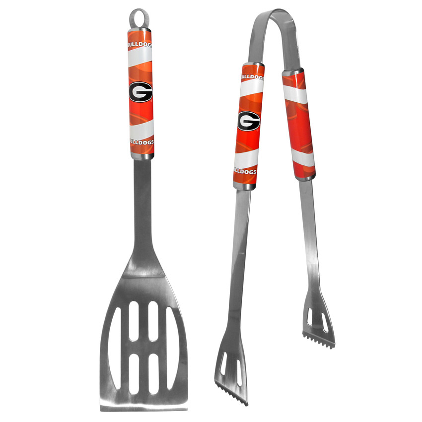 Georgia Bulldogs 2 pc Steel BBQ Tool Set