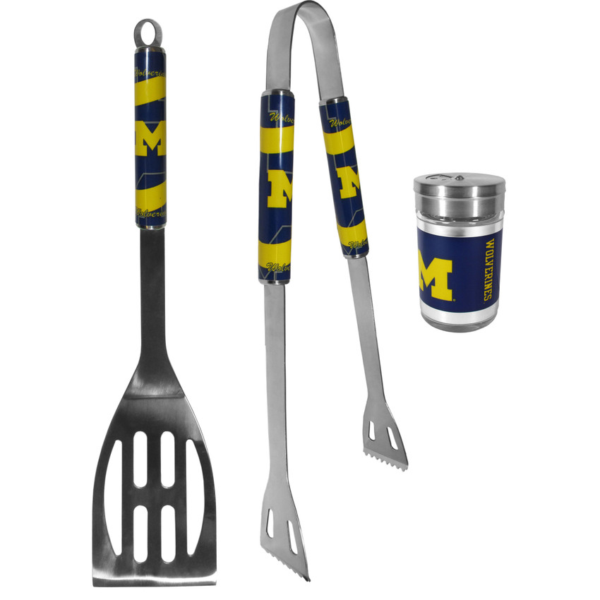 Michigan Wolverines 2pc BBQ Set with Season Shaker