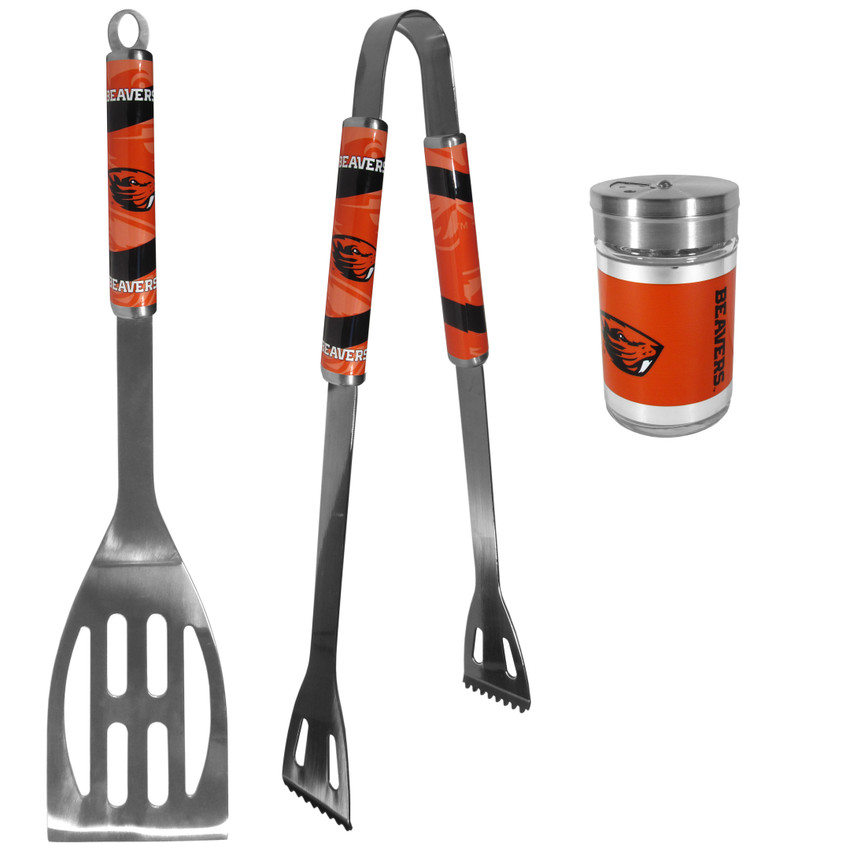 Oregon St. Beavers 2pc BBQ Set with Season Shaker