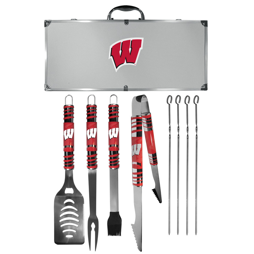 Wisconsin Badgers 8 pc Tailgater BBQ Set