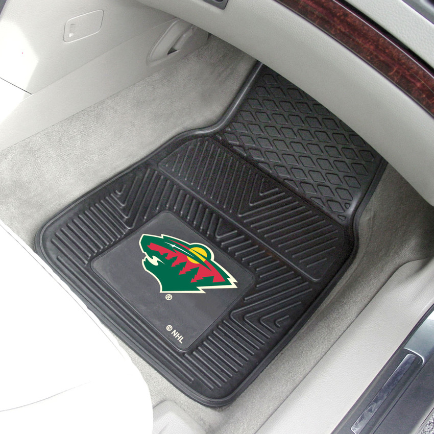 NHL - Minnesota Wild 2-pc Vinyl Car Mat Set 17"x27"