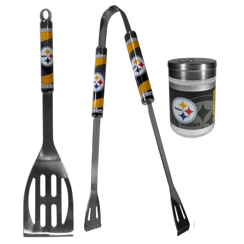 Pittsburgh Steelers 2pc BBQ Set with Season Shaker