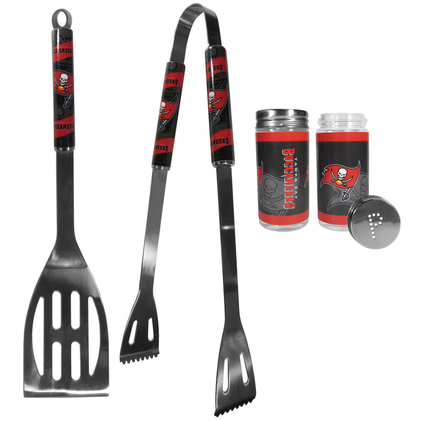 Tampa Bay Buccaneers 2pc BBQ Set with Tailgate Salt & Pepper Shakers