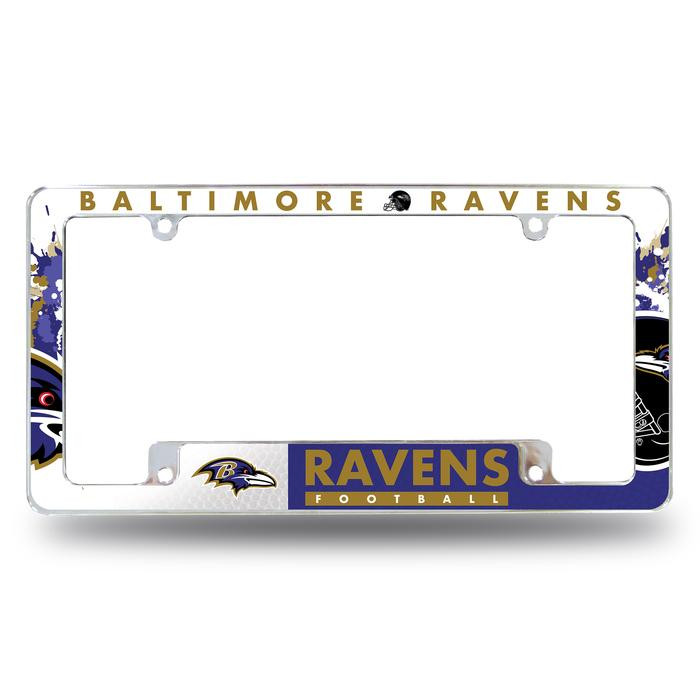 Baltimore Ravens All Over Chrome Frame