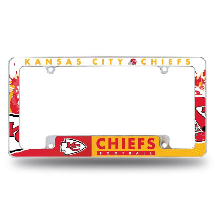 Kansas City Chiefs All Over Chrome Frame