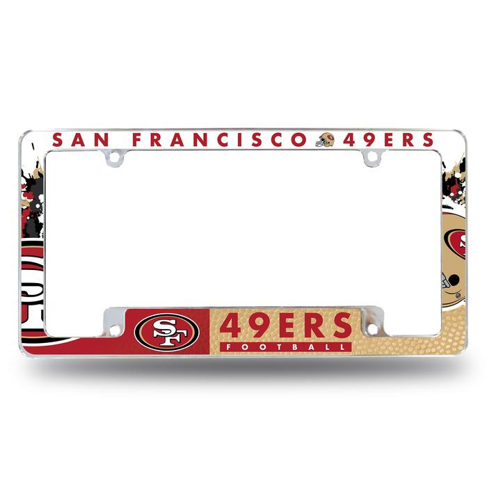 San Francisco 49ers All Over Chrome Frame
