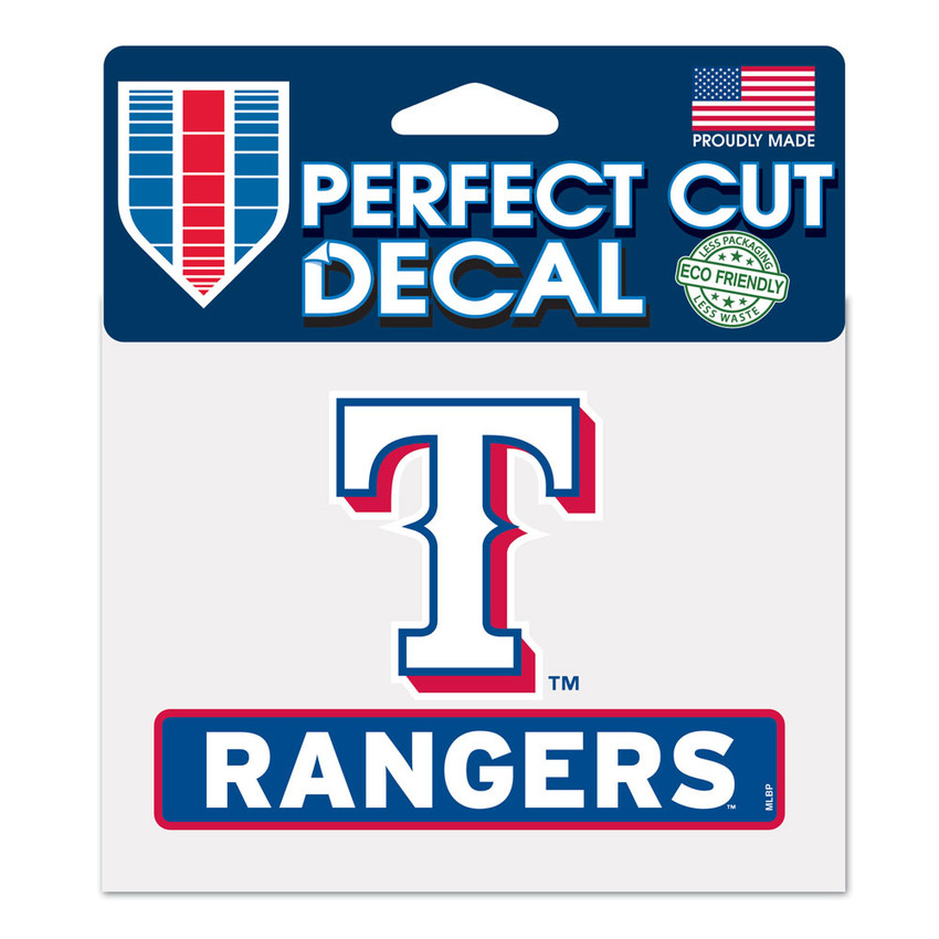 Texas Rangers Decal 4.5x5.75 Perfect Cut Color