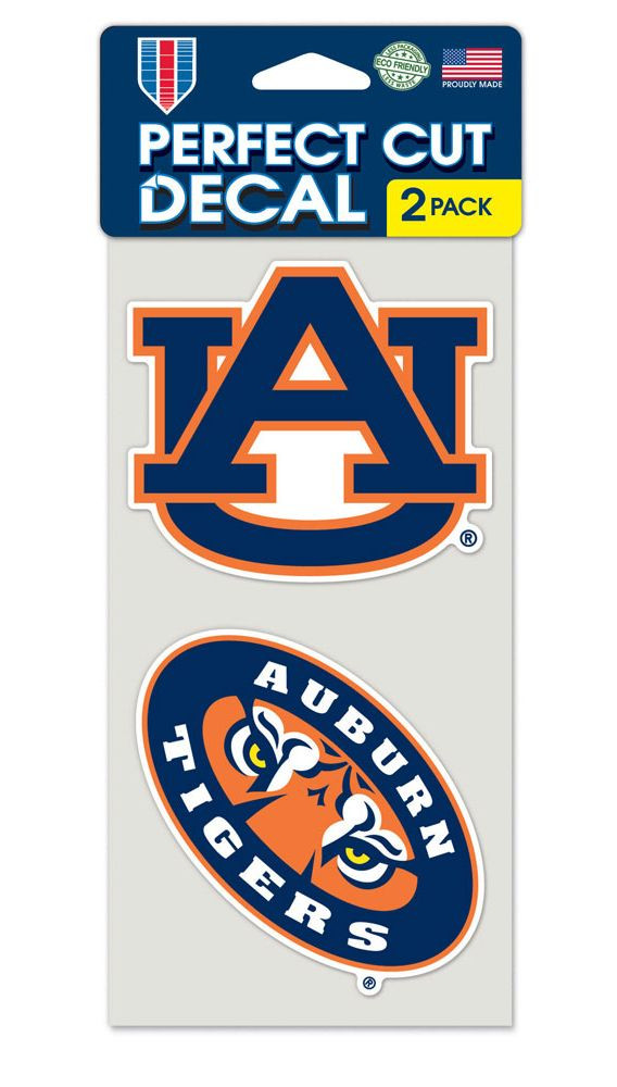 Auburn Tigers Set of 2 Die Cut Decals