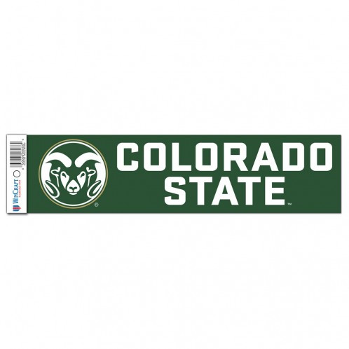 Colorado State Rams Decal 3x12 Bumper Strip Style
