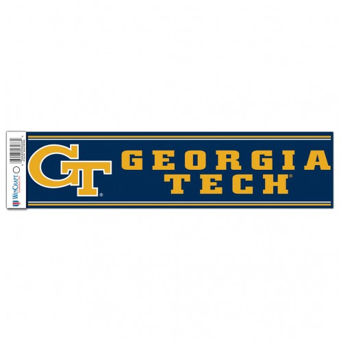 Georgia Tech Yellow Jackets Decal 3x12 Bumper Strip Style