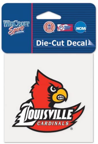 Louisville Cardinals Decal 4x4 Perfect Cut Color