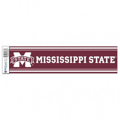 Mississippi State Bulldogs Decal 3x12 Bumper Strip Style