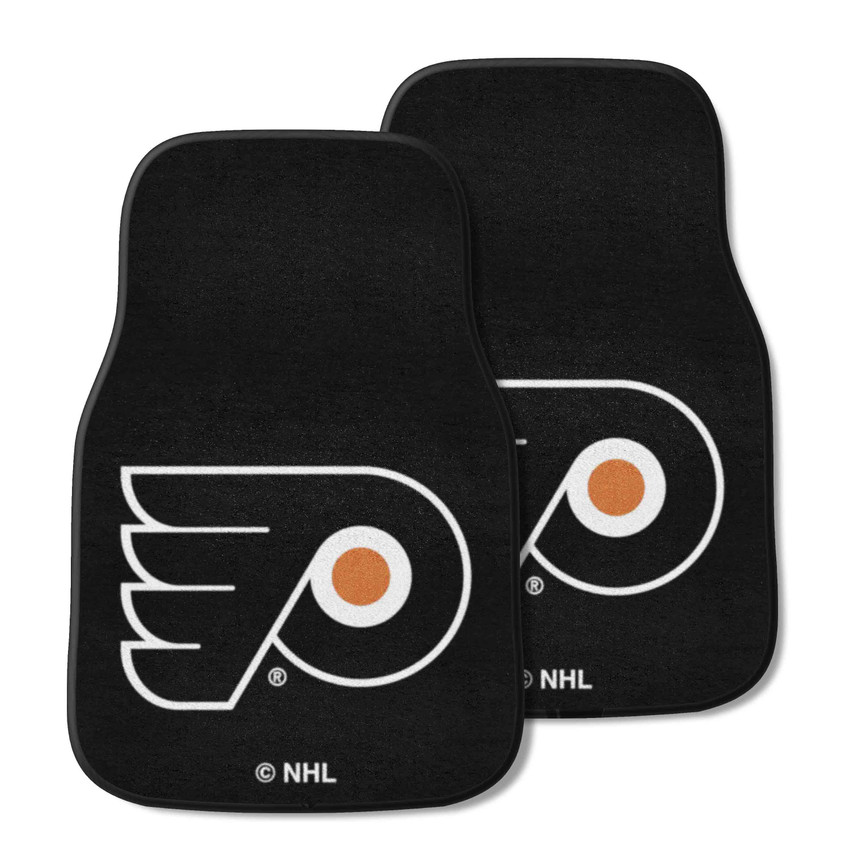 Philadelphia Flyers Front Carpet Car Mat Set - 2 Pieces Flying P Primary Logo