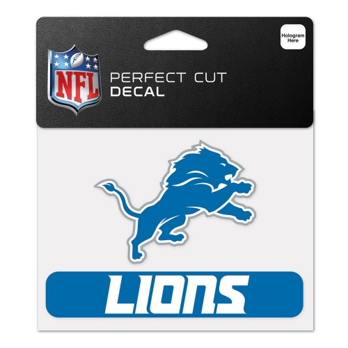 Detroit Lions Decal 4.5x5.75 Perfect Cut Color