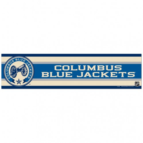 Columbus Blue Jackets Decal 3x12 Bumper Strip Style