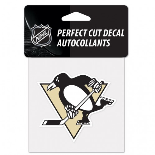 Pittsburgh Penguins Decal 4x4 Perfect Cut Color