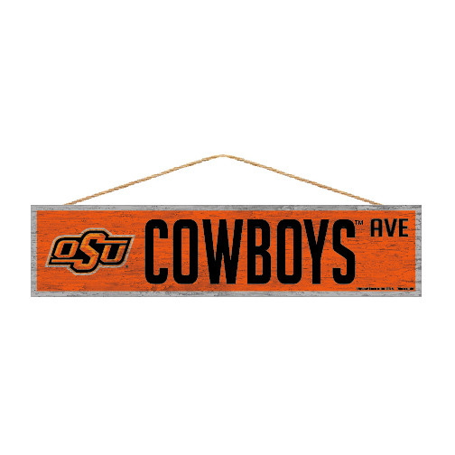 Oklahoma State Cowboys Sign 4x17 Wood Avenue Design