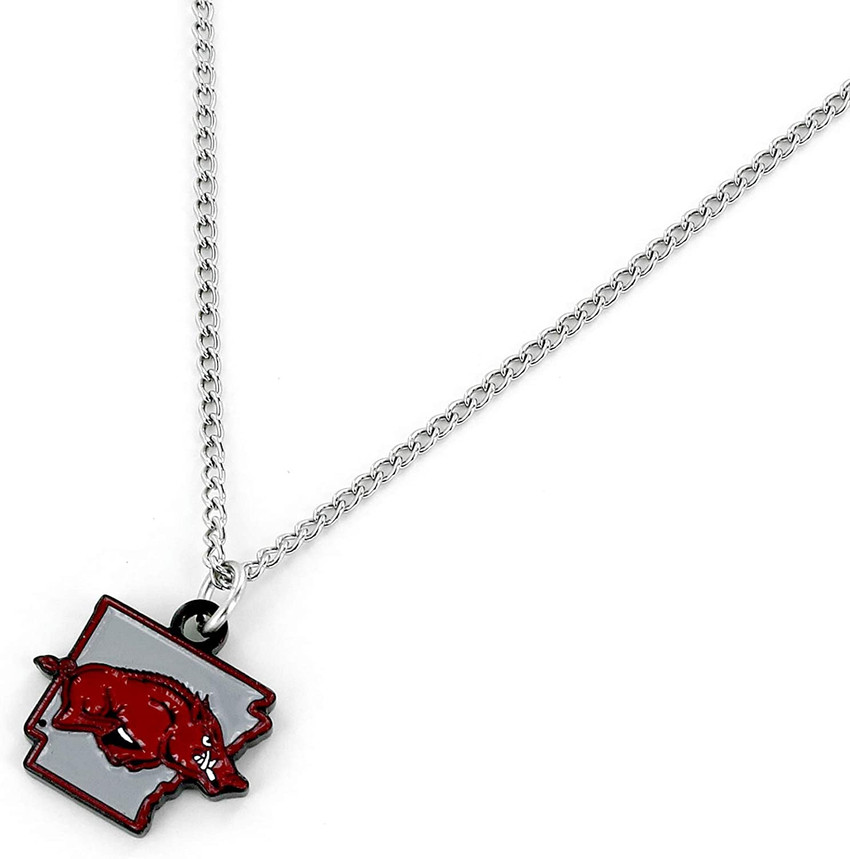 Arkansas Razorbacks Necklace State Design