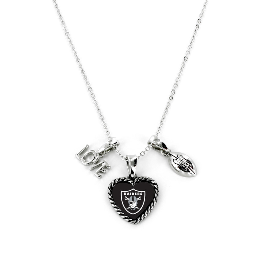 Las Vegas Raiders Necklace Charmed Sport Love Football