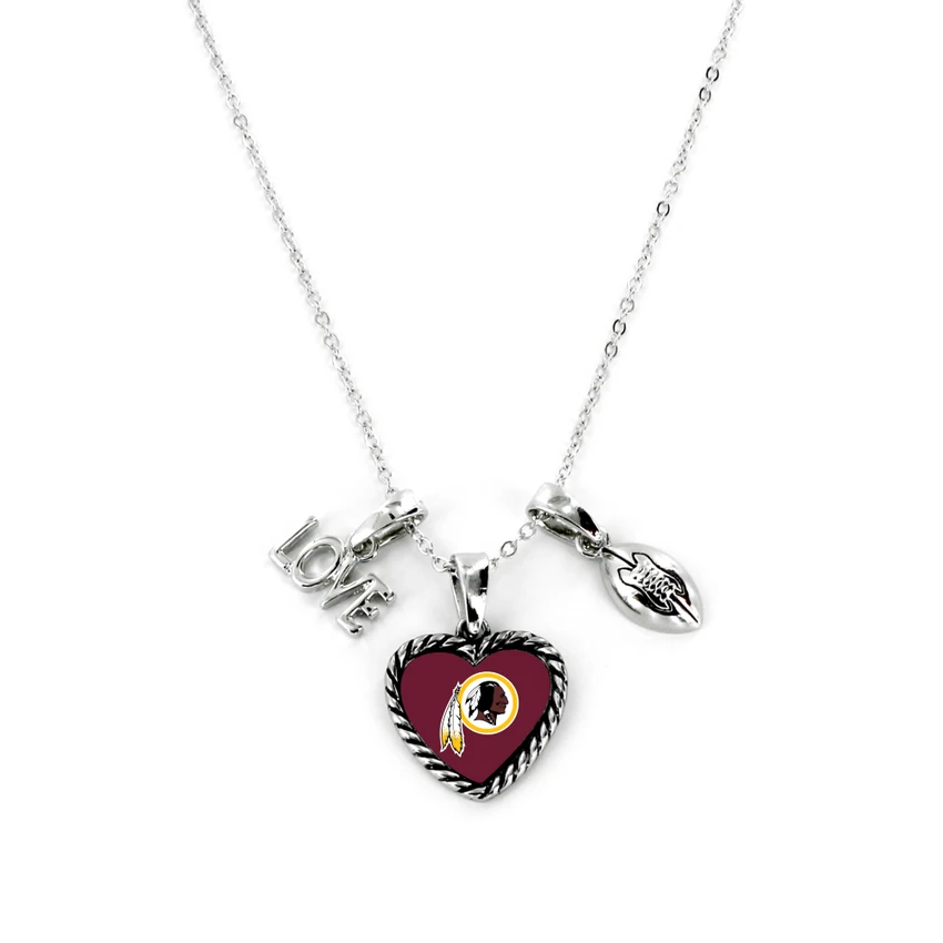 Washington Commanders Necklace Charmed Sport Love Football