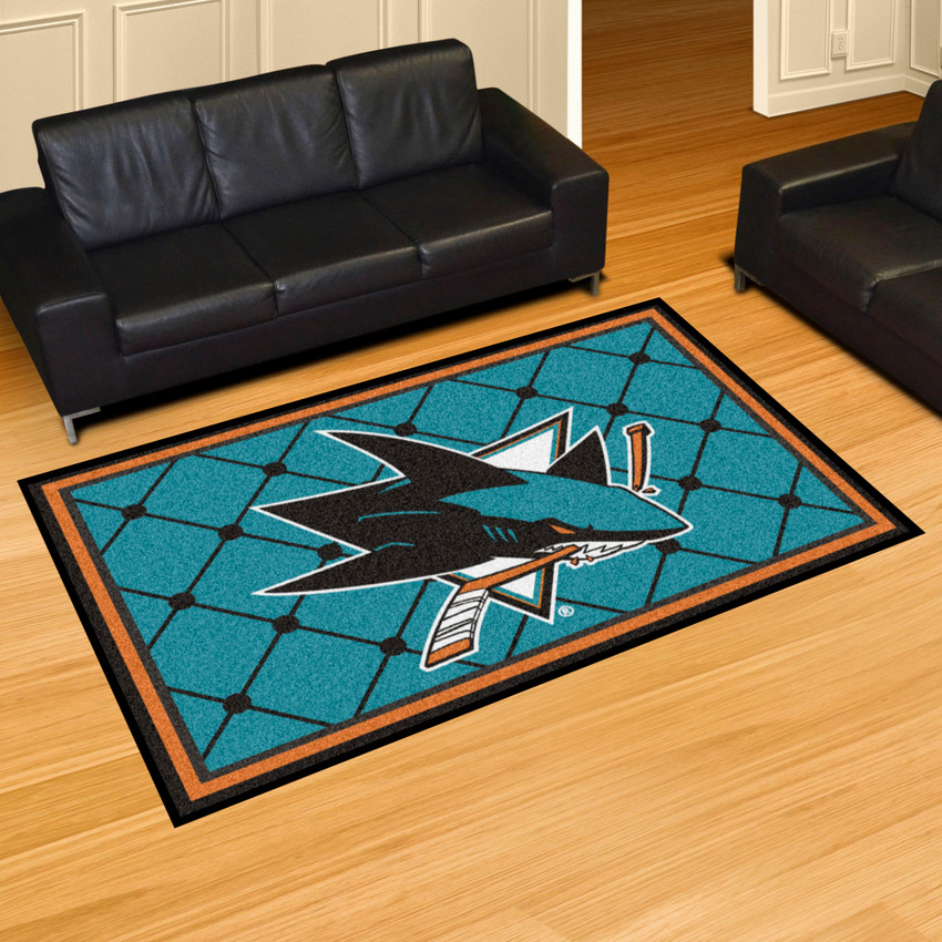 NHL - San Jose Sharks 5x8 Rug 59.5"x88"