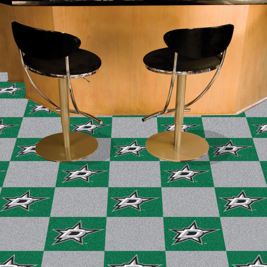 NHL - Dallas Stars Team Carpet Tiles 18"x18" tiles