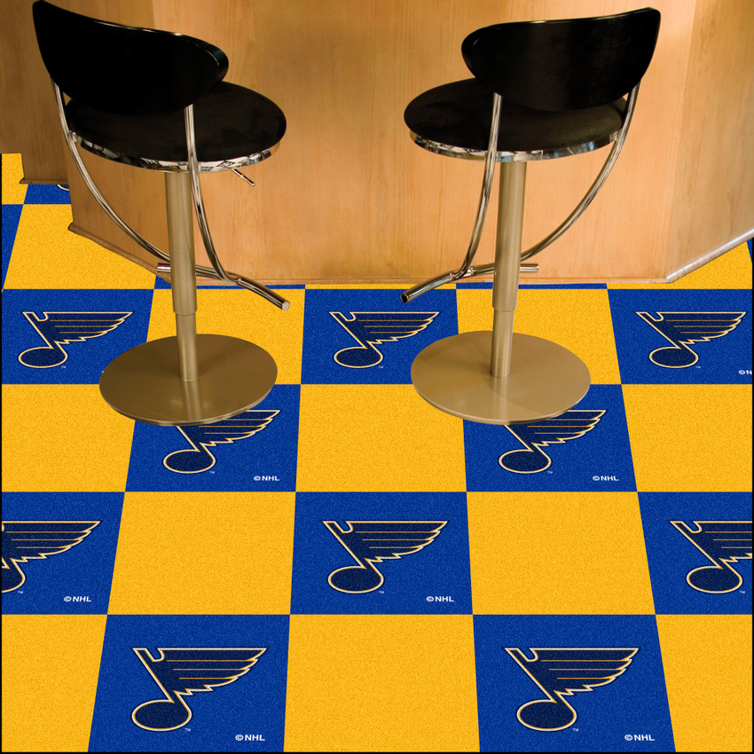 NHL - St. Louis Blues Team Carpet Tiles 18"x18" tiles