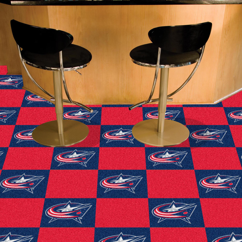 NHL - Columbus Blue Jackets Team Carpet Tiles 18"x18" tiles