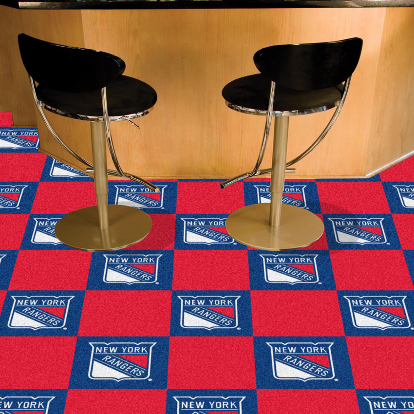 NHL - New York Rangers Team Carpet Tiles 18"x18" tiles
