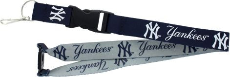 New York Yankees Lanyard Keychain ID Holder MLB Fan Accessory Reversible
